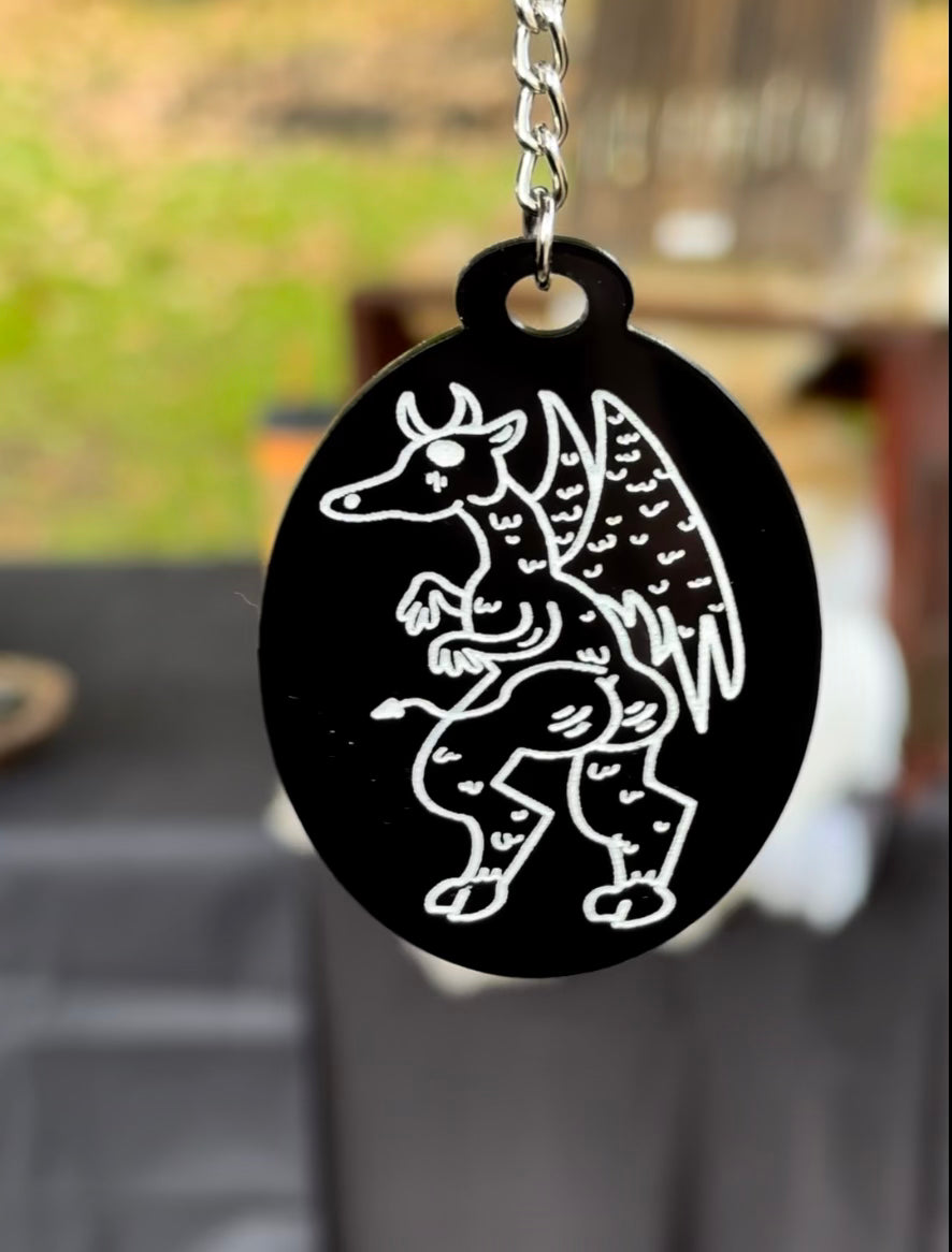 Jersey Devil Laser Engraved Keychain